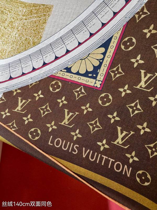 LV Scarf 140X140cm 70%羊绒30%真丝 E01 (12)