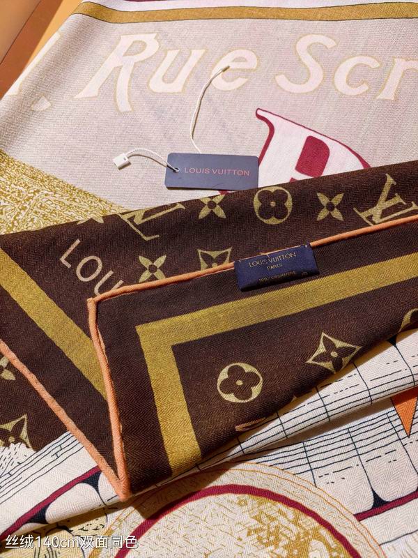 LV Scarf 140X140cm 70%羊绒30%真丝 E01 (15)
