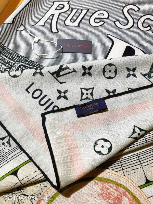 LV Scarf 140X140cm 70%羊绒30%真丝 E01 (6)