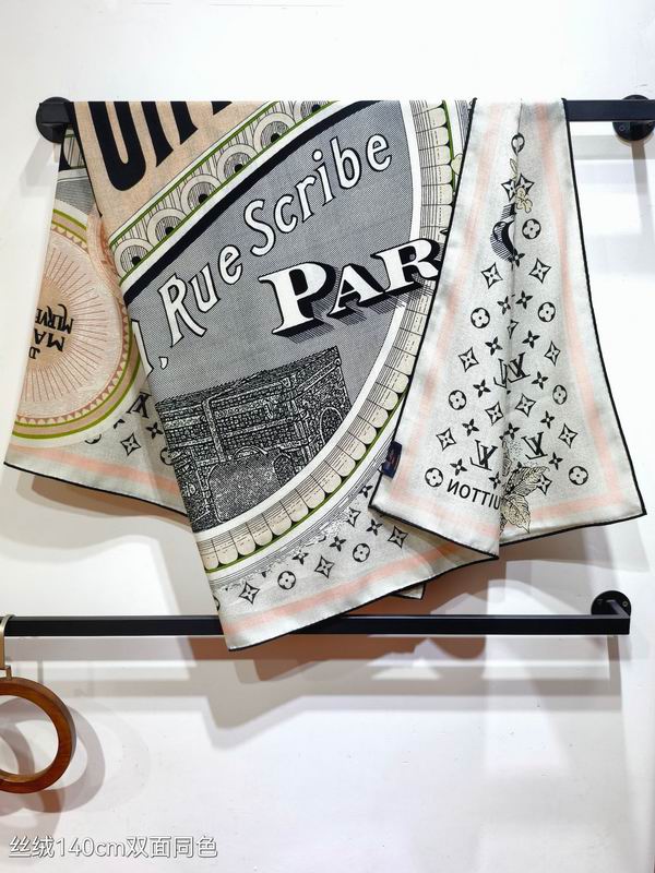 LV Scarf 140X140cm 70%羊绒30%真丝 E01 (8)