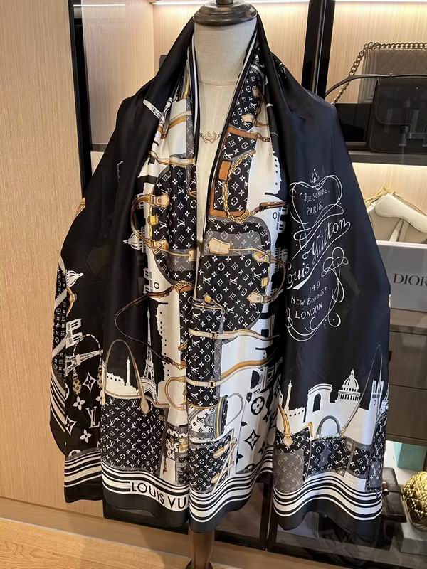 LV silk Scarf 180X90cm E06 (4)