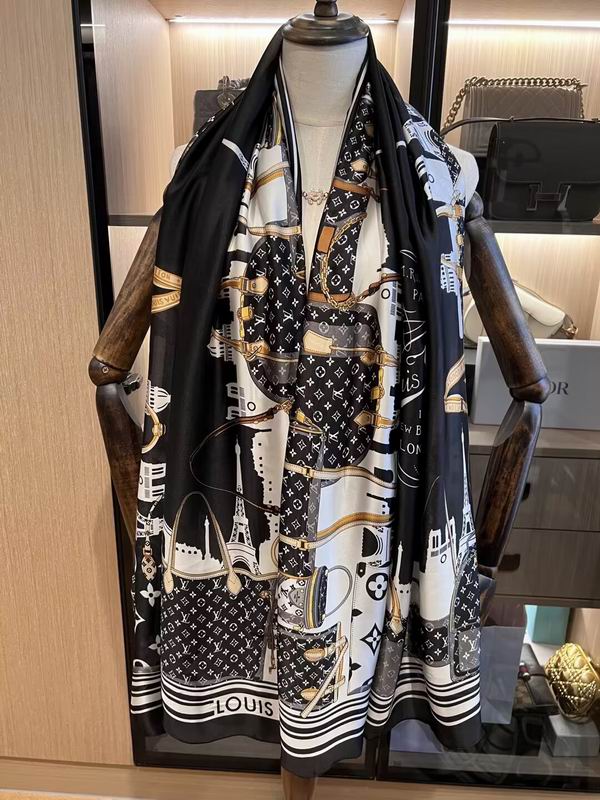 LV silk Scarf 180X90cm E06 (5)