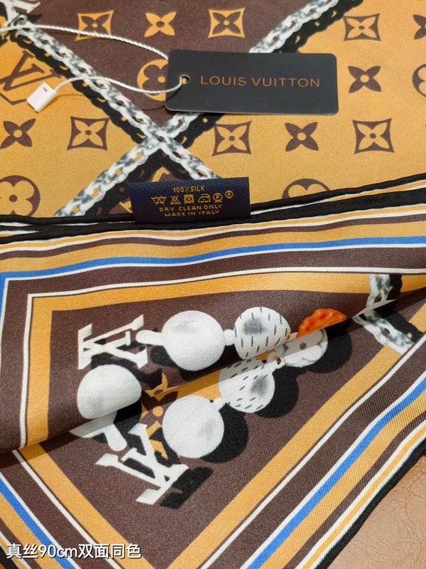 LV silk Scarf 90X90cm E02 (4)