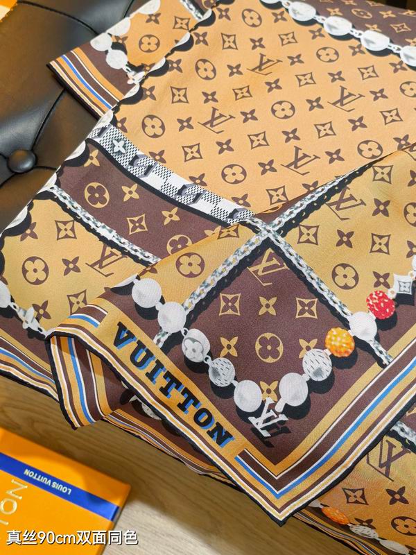 LV silk Scarf 90X90cm E02 (5)