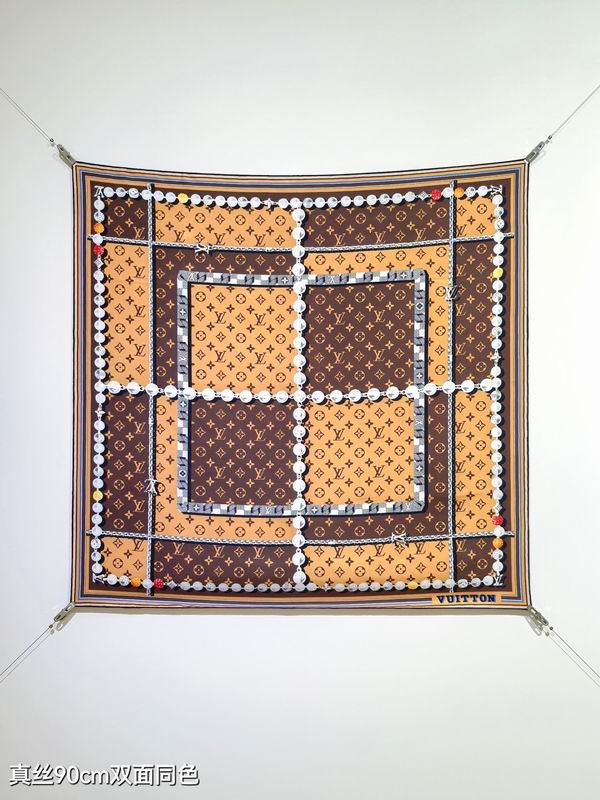 LV silk Scarf 90X90cm E02 (8)