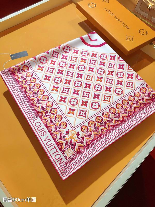 LV silk Scarf 90X90cm E04 (12)