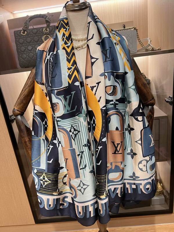 LV silk scarf 180X90cm E16 (4)