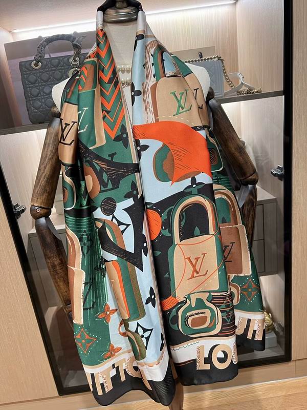 LV silk scarf 180X90cm E16 (6)