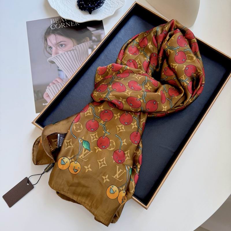 LV silk scarf 90-180cm E19 (3)