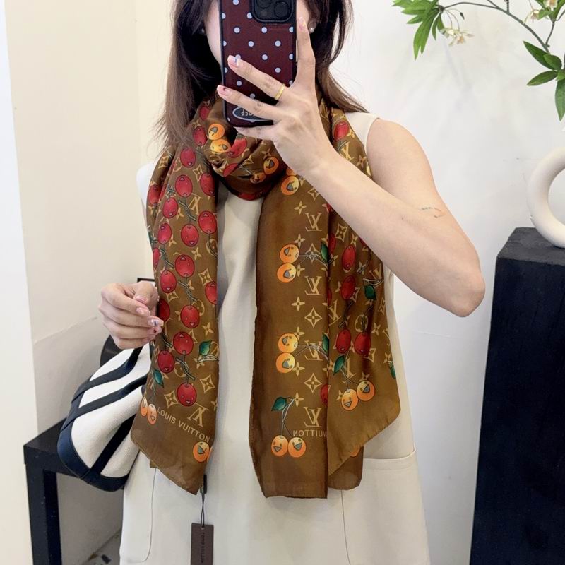 LV silk scarf 90-180cm E19 (5)