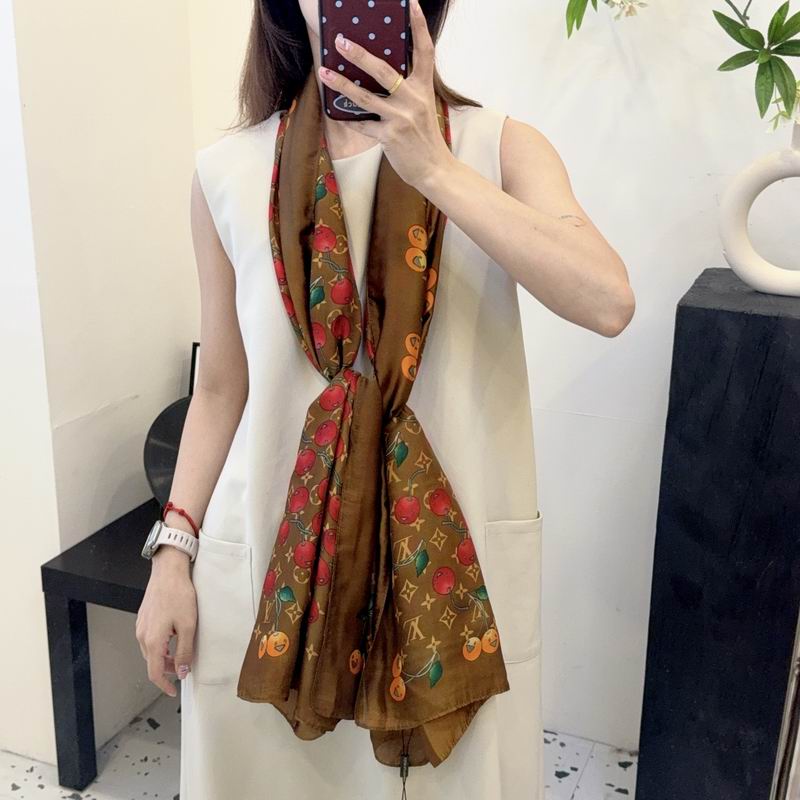 LV silk scarf 90-180cm E19 (7)