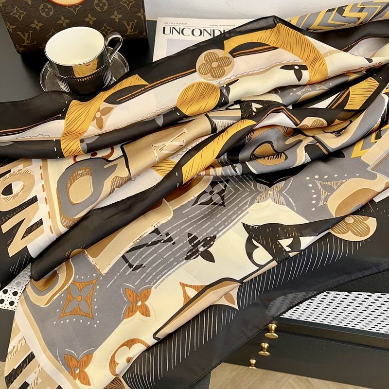 LV silk scarf 90-180cm E33 (2)