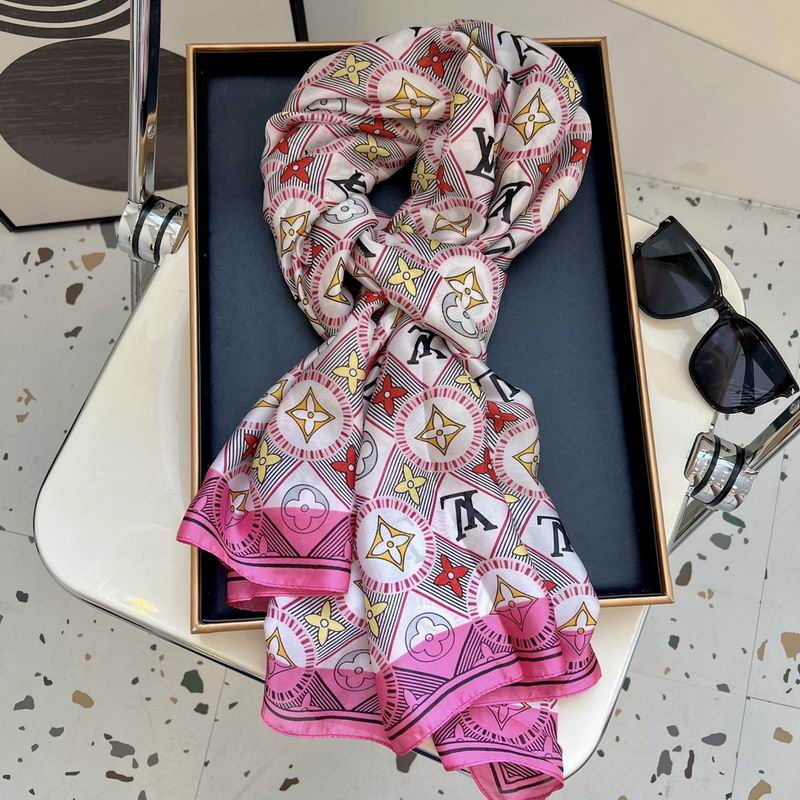LV silk scarf 90-180cm E43 (5)