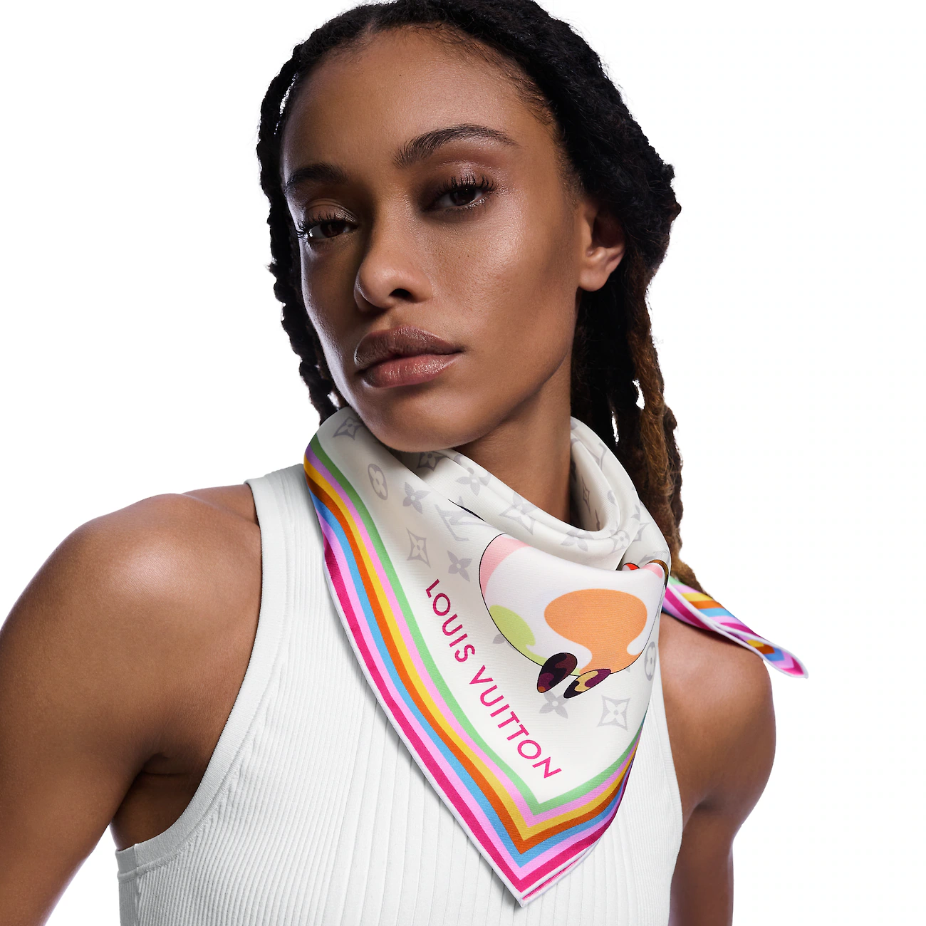 LV silk scarf 90X90cm E22 (10)