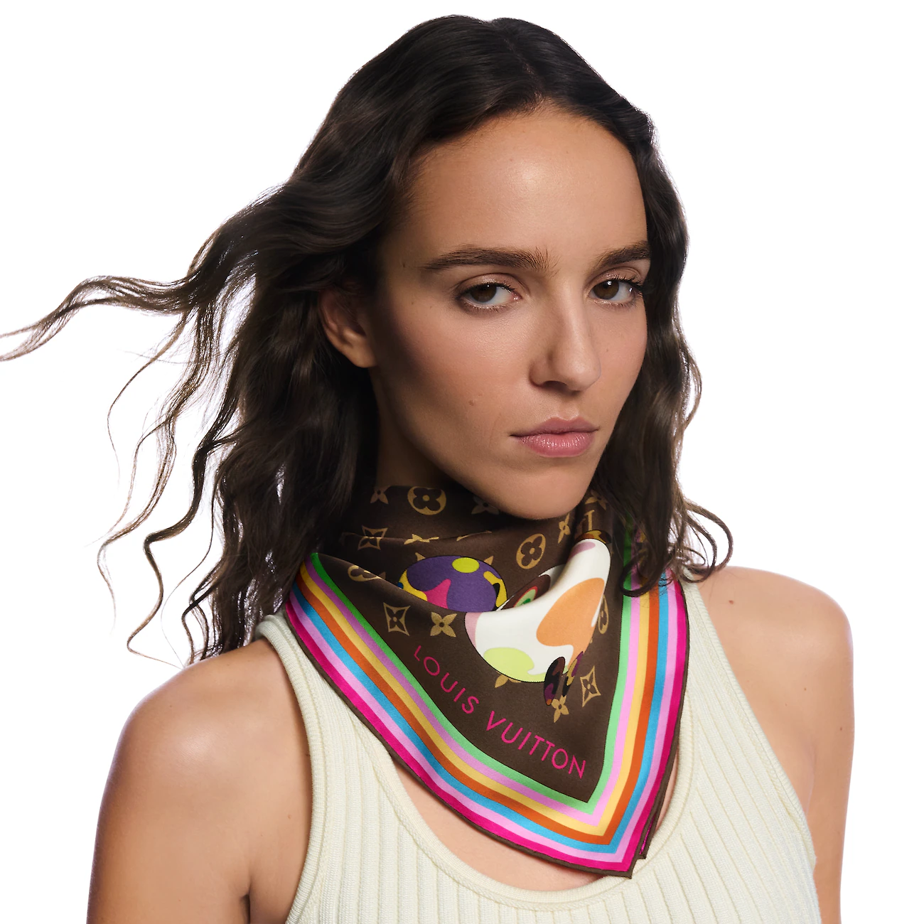 LV silk scarf 90X90cm E22 (20)