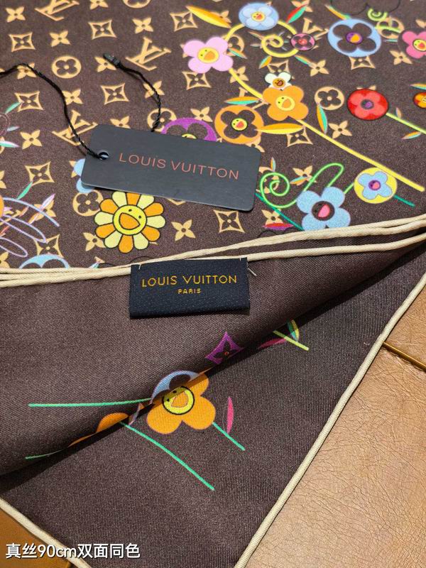 LV silk scarf 90X90cm E23 (6)