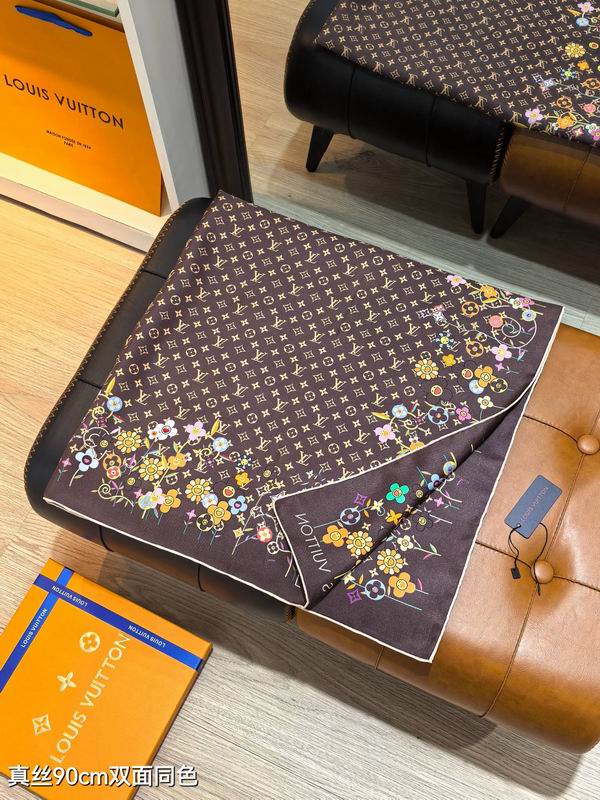 LV silk scarf 90X90cm E23 (9)