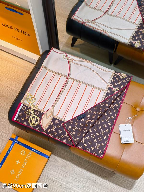 LV silk scarf 90X90cm E74 (7)