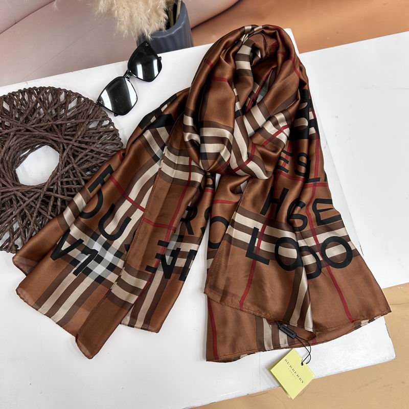 Burberry silk Scarf 90-180cm E19 (18)