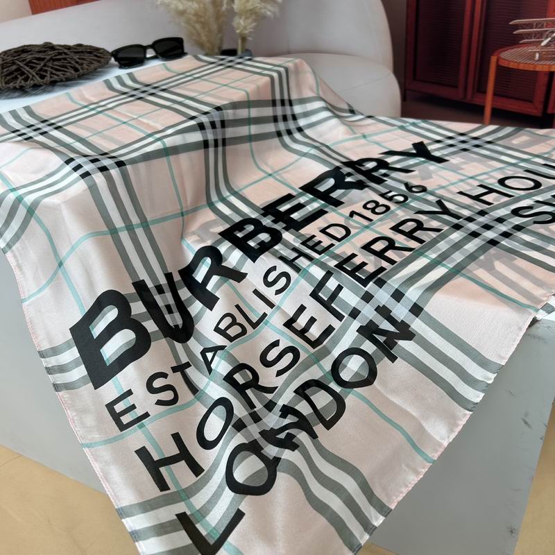 Burberry silk Scarf 90-180cm E19 (2)