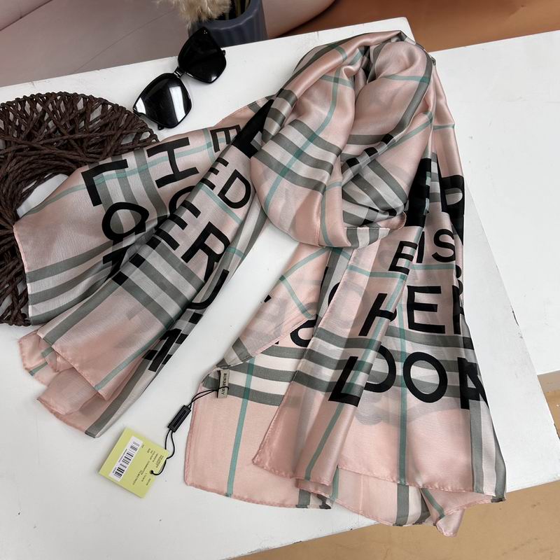 Burberry silk Scarf 90-180cm E19 (3)