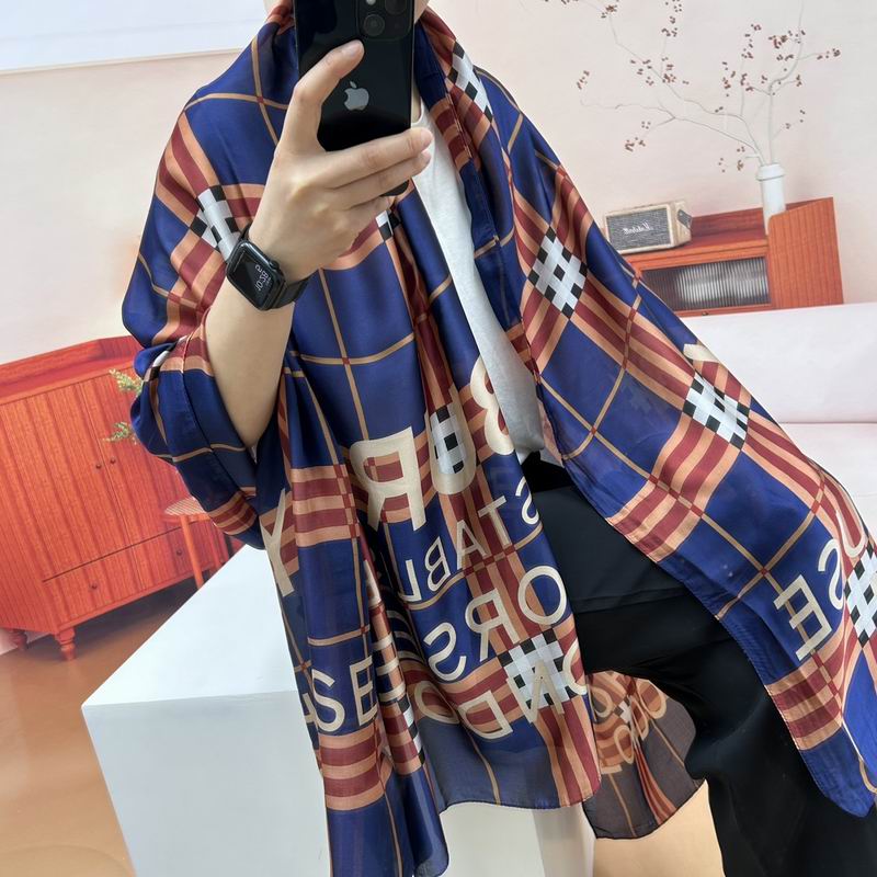 Burberry silk Scarf 90-180cm E19 (30)