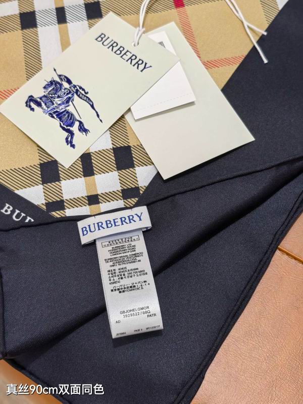 Burberry silk Scarf 90X90cm E10 (5)