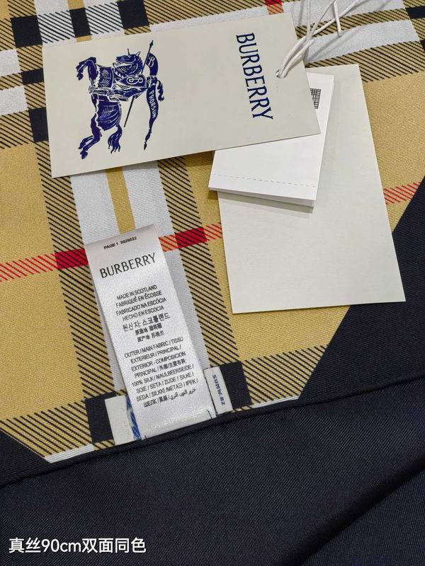 Burberry silk Scarf 90X90cm E10 (6)
