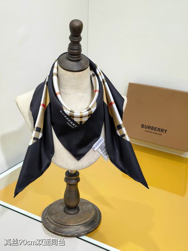 Burberry silk Scarf 90X90cm E10 (8)