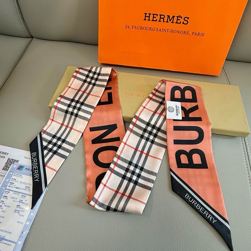 Burberry silk ribbon 120X8cm E04 (3)