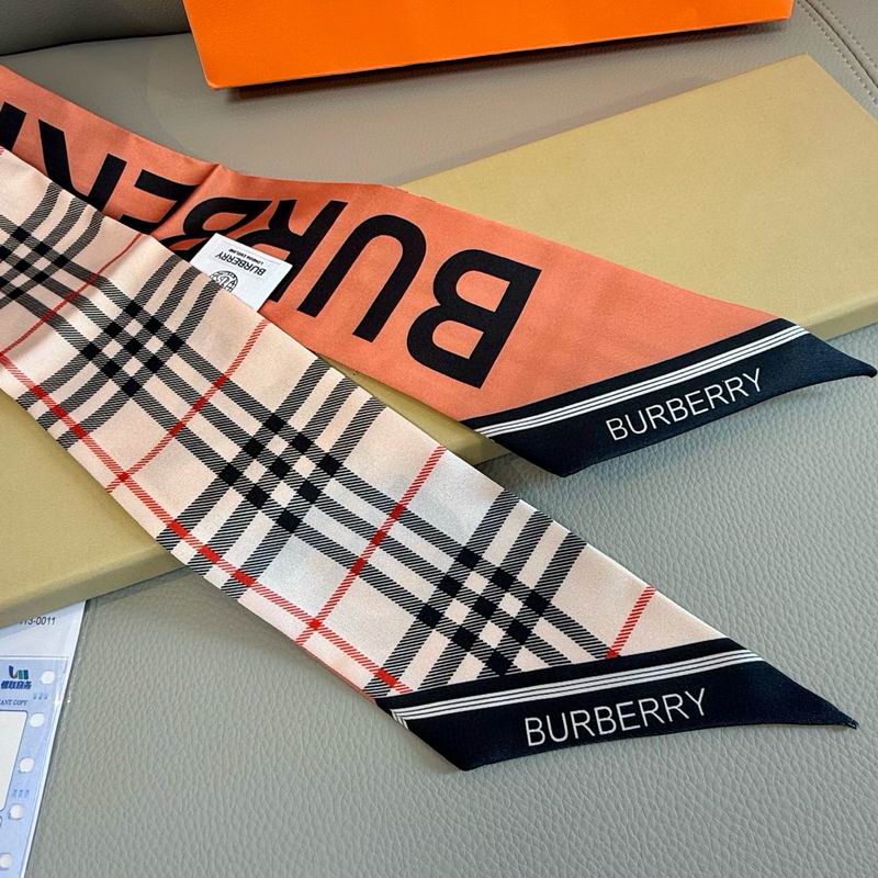 Burberry silk ribbon 120X8cm E04 (4)