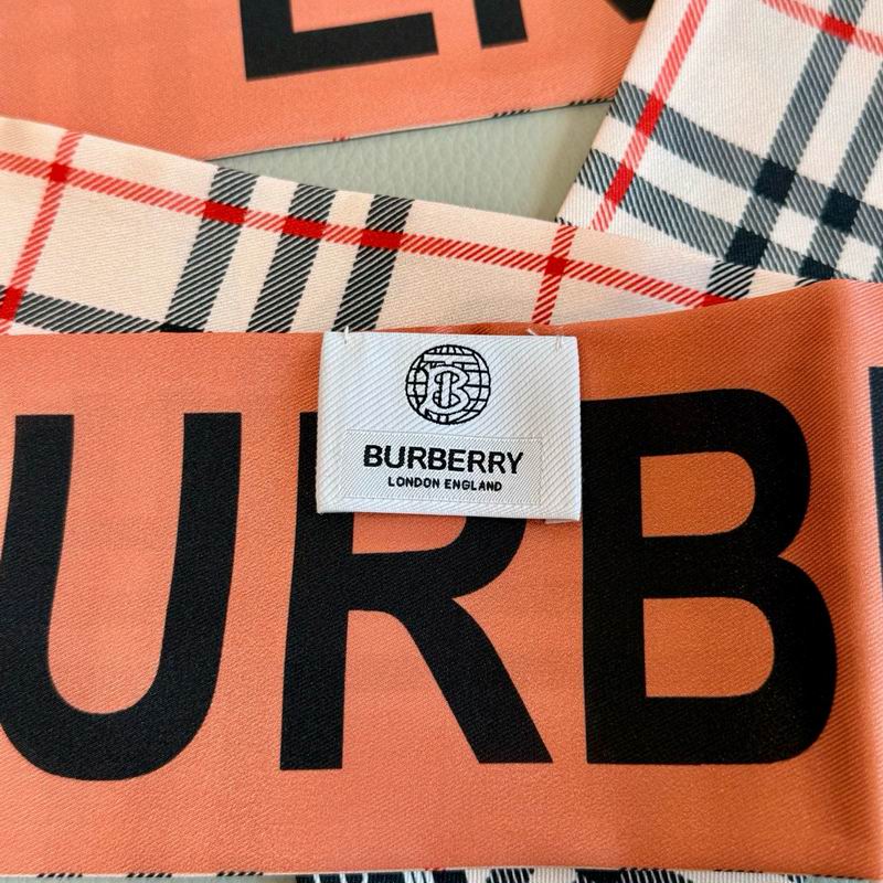 Burberry silk ribbon 120X8cm E04 (5)
