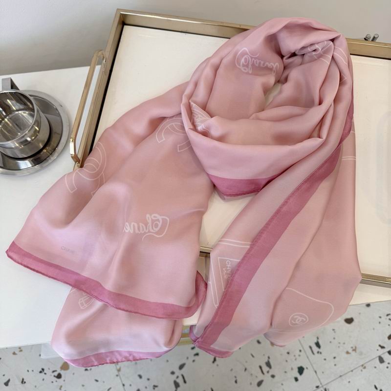 Chanel silk Scarf 90-180cm E04 (10)