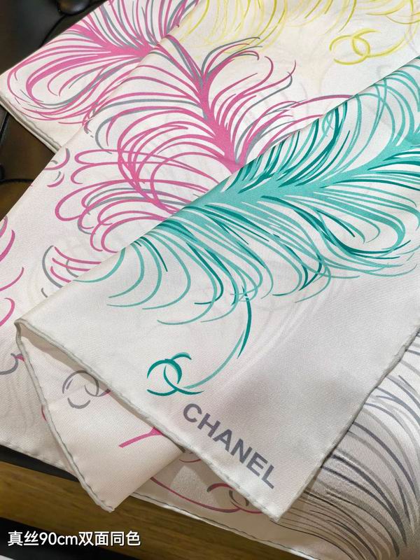 Chanel silk Scarf 90X90cm E02 (13)