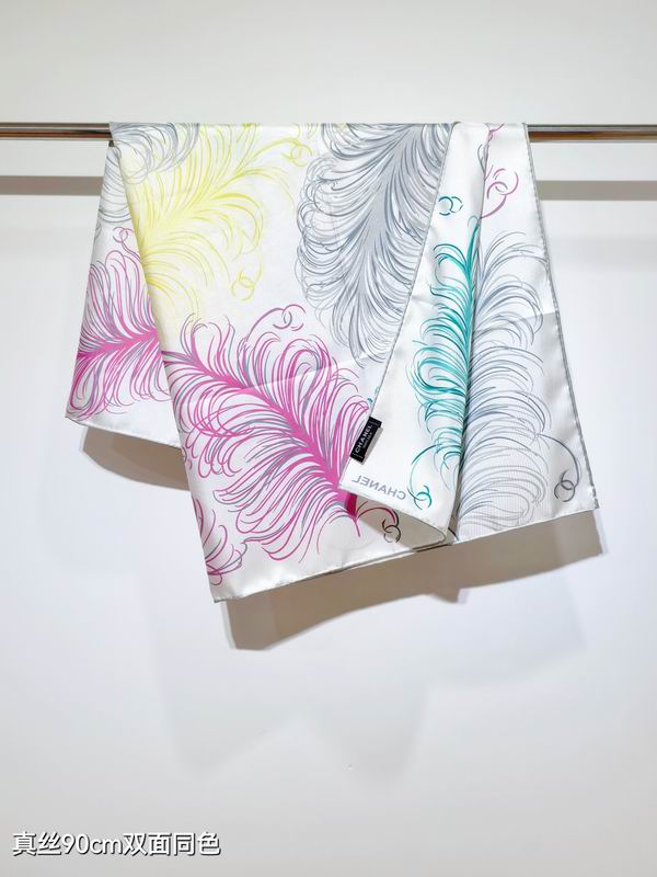 Chanel silk Scarf 90X90cm E02 (15)