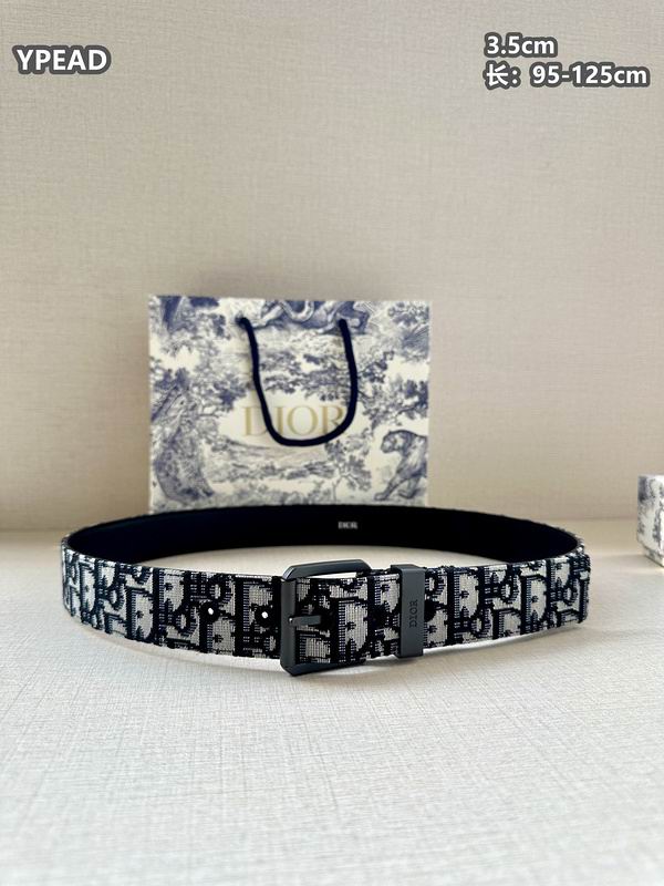 Dior belt 35mmX95-125cm 8L (125)