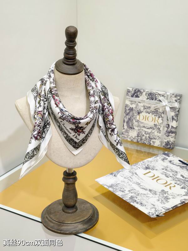 Dior silk Scarf 90X90cm E07 (11)