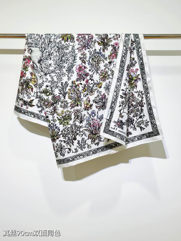 Dior silk Scarf 90X90cm E07 (12)