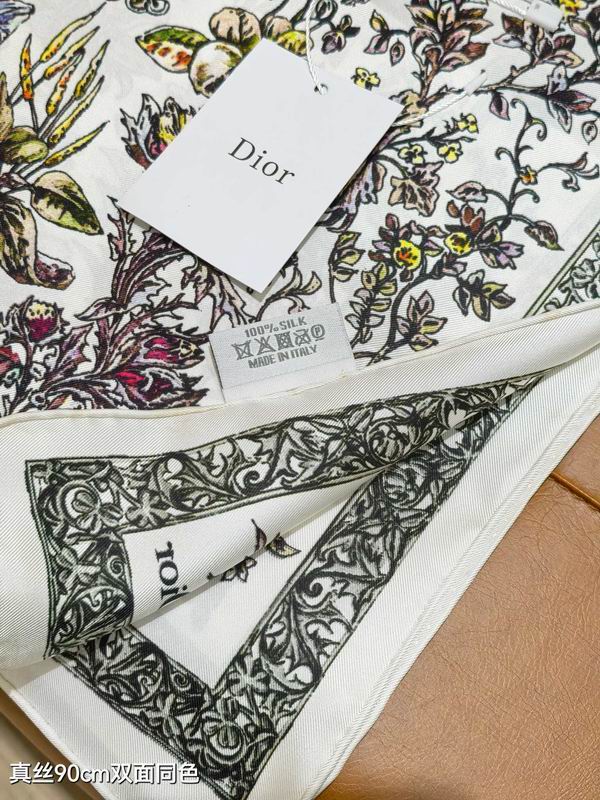 Dior silk Scarf 90X90cm E07 (13)