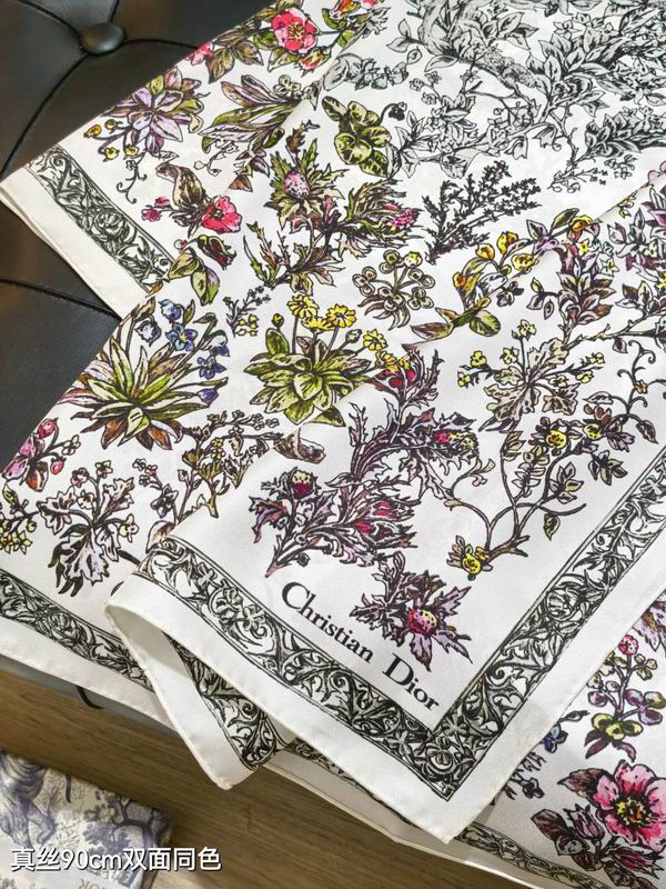 Dior silk Scarf 90X90cm E07 (14)