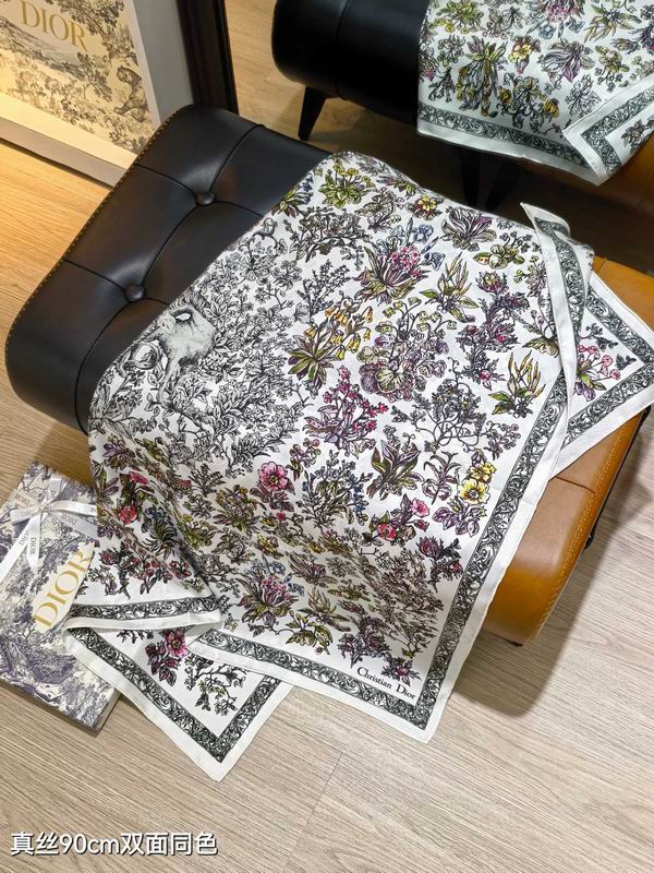 Dior silk Scarf 90X90cm E07 (15)