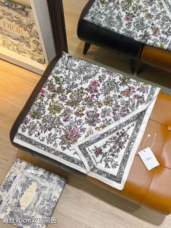 Dior silk Scarf 90X90cm E07 (16)