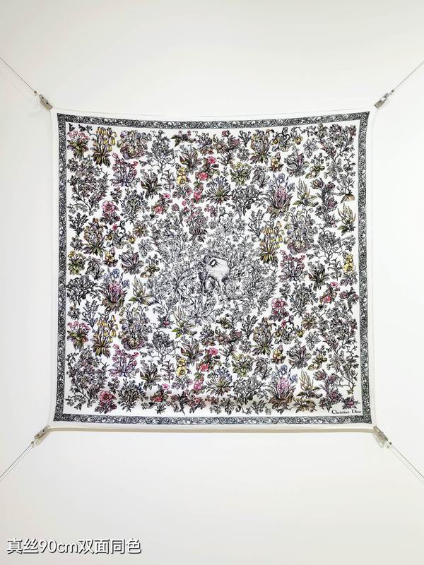 Dior silk Scarf 90X90cm E07 (17)
