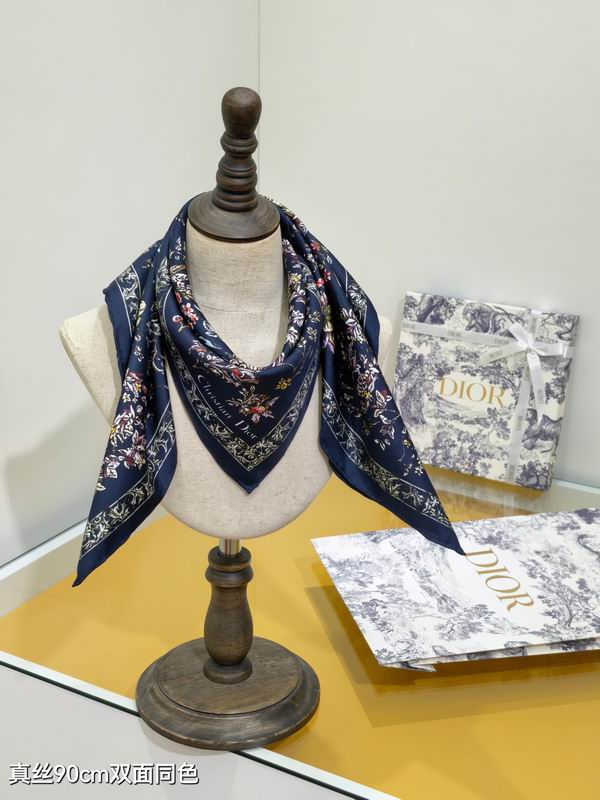 Dior silk Scarf 90X90cm E07 (3)