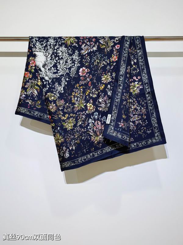 Dior silk Scarf 90X90cm E07 (4)
