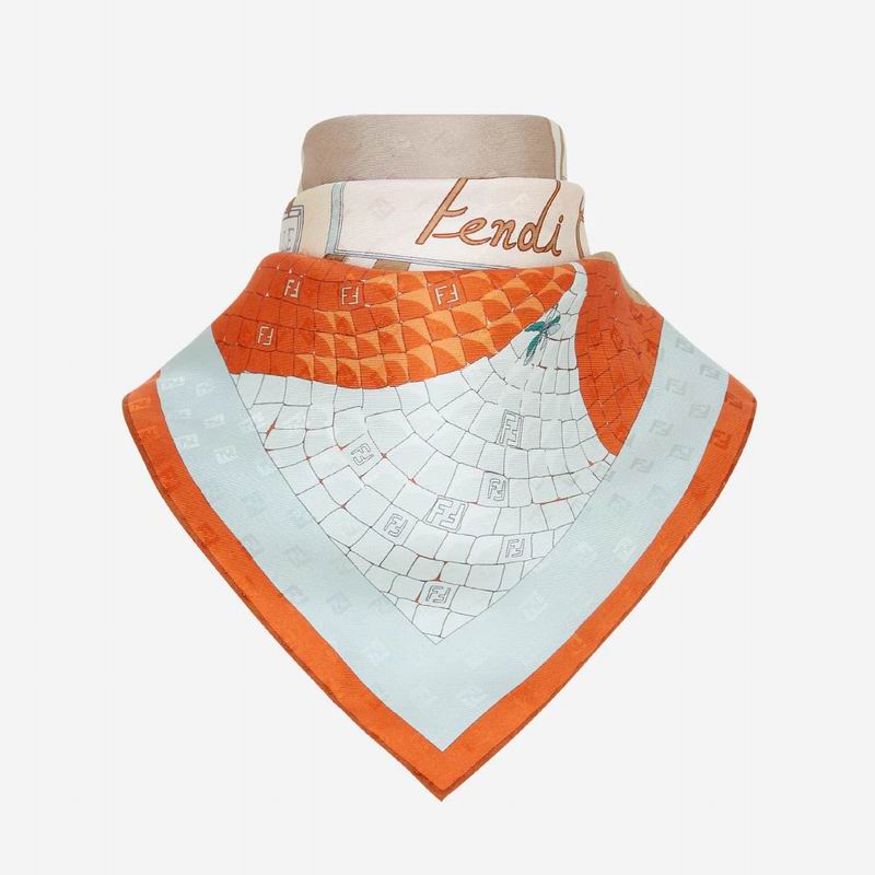 Fendi silk Scarf 90X90cm E32 (2)