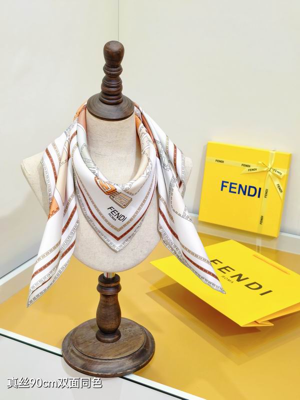 Fendi silk Scarf 90X90cm E33 (9)