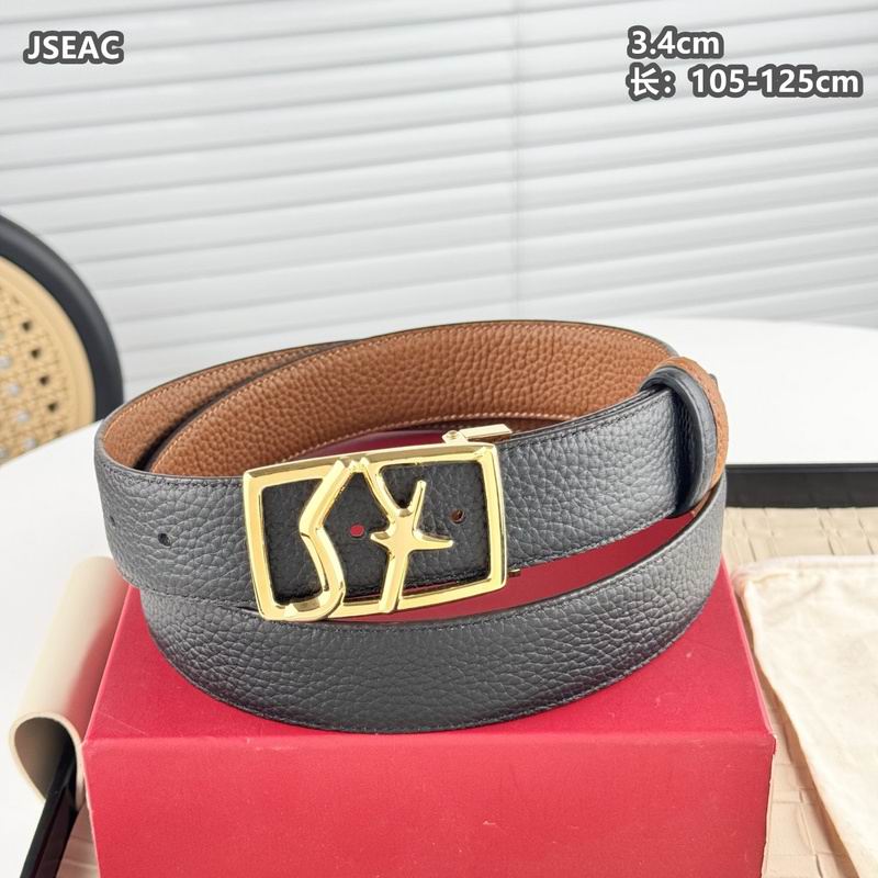 Ferragamo belt 34mmX105-125cm 8L (14)