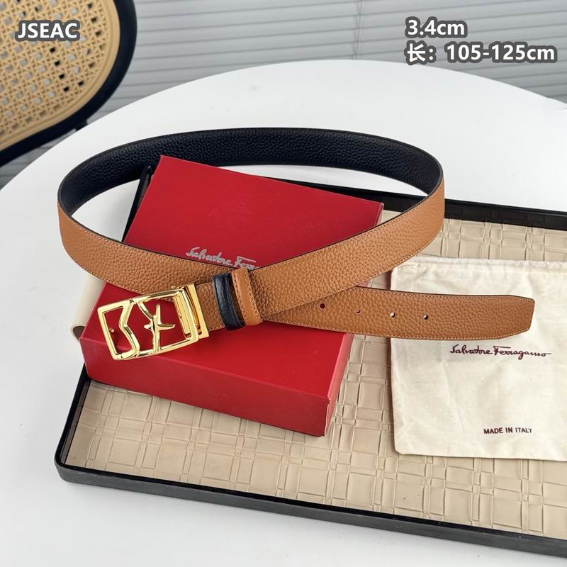 Ferragamo belt 34mmX105-125cm 8L (15)