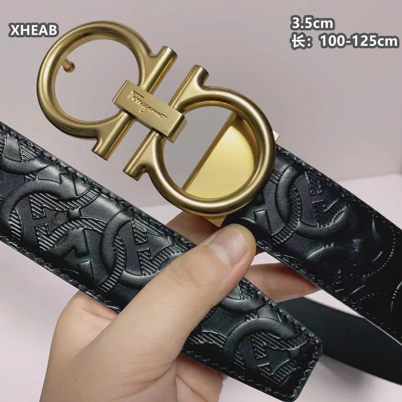 Ferragamo belt 35mmX100-125cm 8L (118)